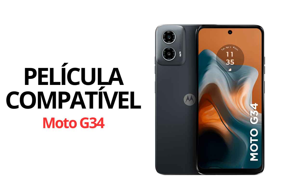 Película Compatível Moto G34